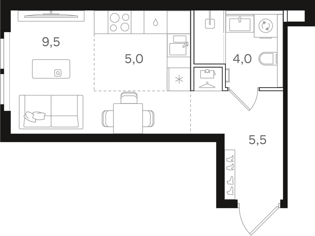 Apartment Sale, 24 sq. m. at Mangazeja v Bogorodskom, Ivanteyevskaya Street, 25к1, Moscow, Russia #1 Apartment Sale, 24 sq. m. at Mangazeja v Bogorodskom, Ivanteyevskaya Street, 25к1, Moscow, Russia #1