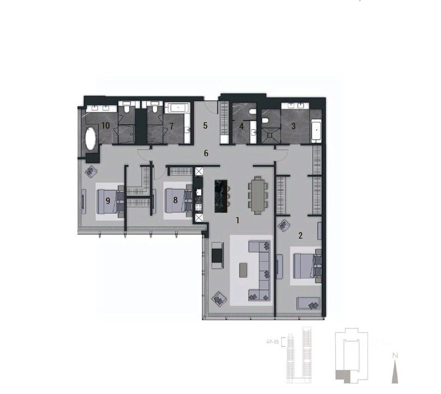 3-BD Apartment Sale, 226.4 sq. m. at NEVA TOWERS (Neva Tauers), 1st Krasnogvardeysky Drive, Moscow, Russia #1 3-BD Apartment Sale, 226.4 sq. m. at NEVA TOWERS (Neva Tauers), 1st Krasnogvardeysky Drive, Moscow, Russia #1
