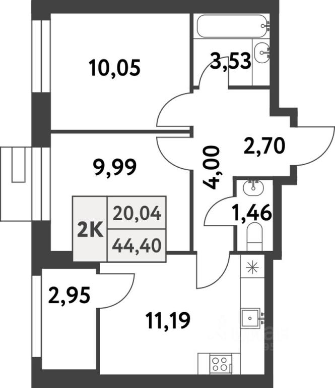 1-BD Apartment Sale, 44.4 sq. m. at Smart Garden (Smart Garden), 5-ya ulitsa Lesnyye Polyany, posyolok Gazoprovod, Kommunarka District, Novomoskovskiy Administrative Okrug, Moscow, Russia #1 1-BD Apartment Sale, 44.4 sq. m. at Smart Garden (Smart Garden), 5-ya ulitsa Lesnyye Polyany, posyolok Gazoprovod, Kommunarka District, Novomoskovskiy Administrative Okrug, Moscow, Russia #1