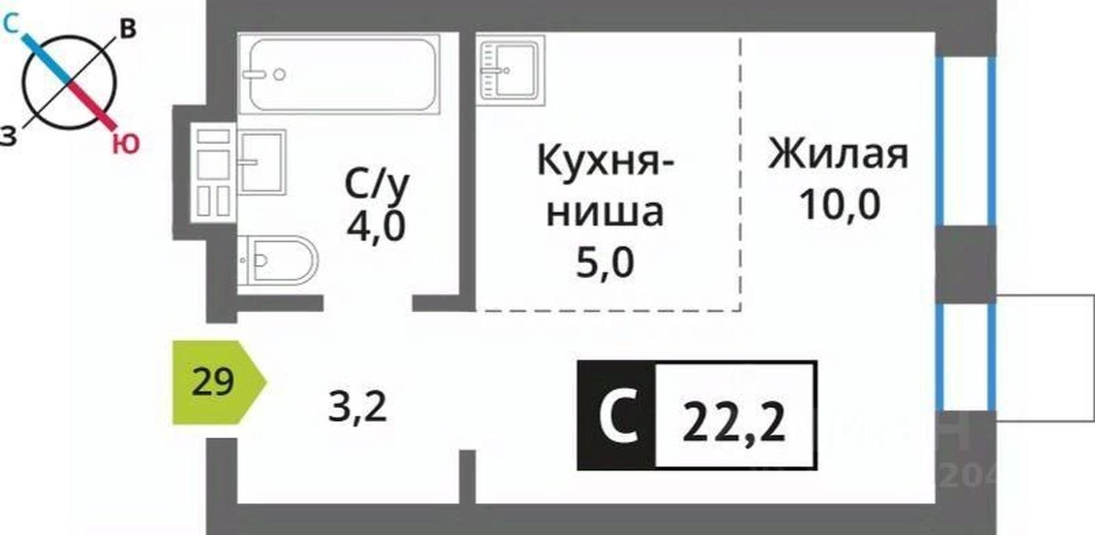 Apartment Sale, 22.2 sq. m. at Smart Kvartal Lesnaya Otrada, ulitsa Detstva, derevnya Aristovo, Krasnogorsk Urban District, Moscow Region, Russia #1 Apartment Sale, 22.2 sq. m. at Smart Kvartal Lesnaya Otrada, ulitsa Detstva, derevnya Aristovo, Krasnogorsk Urban District, Moscow Region, Russia #1