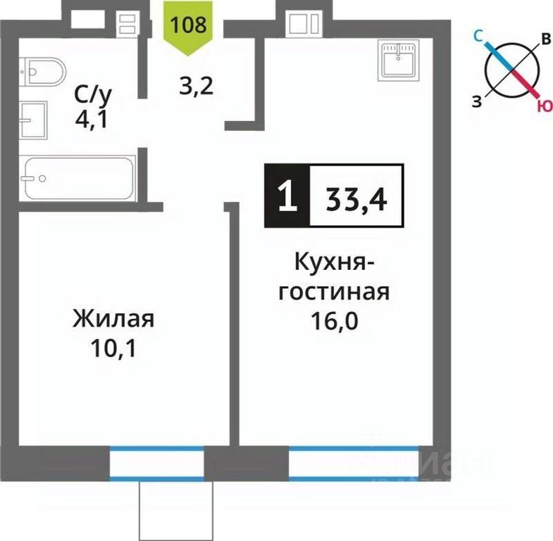 Apartment Sale, 33.4 sq. m. at Smart Kvartal Lesnaya Otrada, ulitsa Detstva, derevnya Aristovo, Krasnogorsk Urban District, Moscow Region, Russia #1 Apartment Sale, 33.4 sq. m. at Smart Kvartal Lesnaya Otrada, ulitsa Detstva, derevnya Aristovo, Krasnogorsk Urban District, Moscow Region, Russia #1