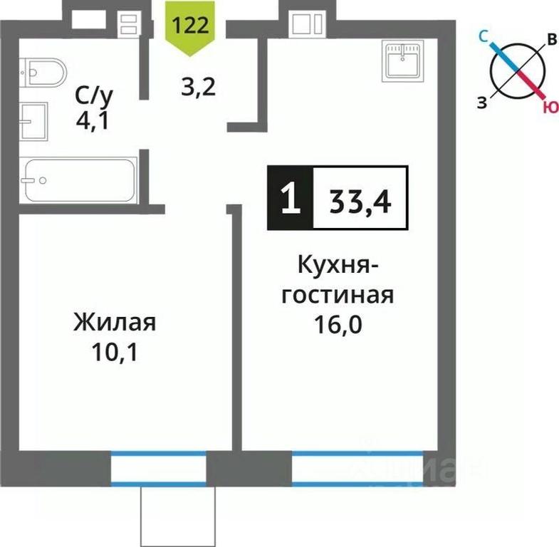 Apartment Sale, 33.4 sq. m. at Smart Kvartal Lesnaya Otrada, ulitsa Detstva, derevnya Aristovo, Krasnogorsk Urban District, Moscow Region, Russia #1 Apartment Sale, 33.4 sq. m. at Smart Kvartal Lesnaya Otrada, ulitsa Detstva, derevnya Aristovo, Krasnogorsk Urban District, Moscow Region, Russia #1
