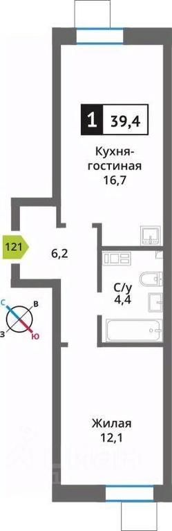 Apartment Sale, 39.4平方米 at Smart Kvartal Lesnaya Otrada, ulitsa Detstva, derevnya Aristovo, Krasnogorsk Urban District, Moscow Region, Russia #1 Apartment Sale, 39.4平方米 at Smart Kvartal Lesnaya Otrada, ulitsa Detstva, derevnya Aristovo, Krasnogorsk Urban District, Moscow Region, Russia #1