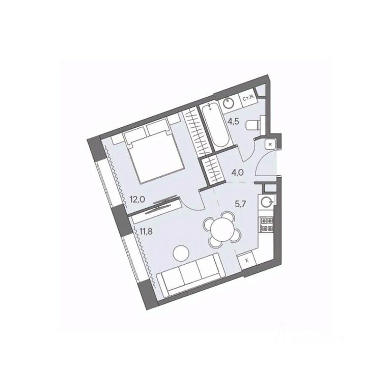 1-BD Apartment Sale, 38 sq. m. at Ново-Переделкино, Zapadniy Administrative District, Moscow, Russia #1 1-BD Apartment Sale, 38 sq. m. at Ново-Переделкино, Zapadniy Administrative District, Moscow, Russia #1