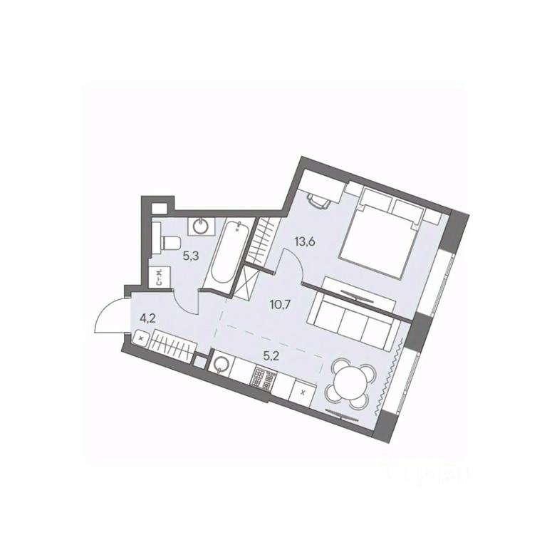 1-BD Apartment Sale, 39平方米 at Ново-Переделкино, Zapadniy Administrative District, Moscow, Russia #1 1-BD Apartment Sale, 39平方米 at Ново-Переделкино, Zapadniy Administrative District, Moscow, Russia #1