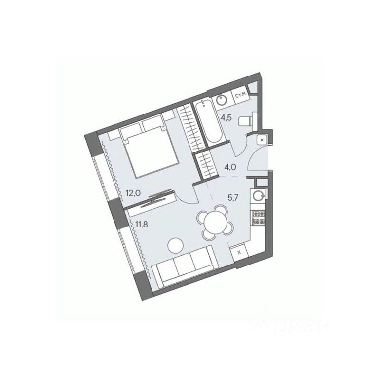 1-BD Apartment Sale, 38 sq. m. at Ново-Переделкино, Zapadniy Administrative District, Moscow, Russia #1 1-BD Apartment Sale, 38 sq. m. at Ново-Переделкино, Zapadniy Administrative District, Moscow, Russia #1