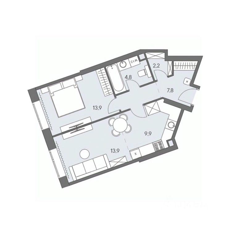Продажа 1-комн. квартиры, 52,5 м² в КП «Ново-Переделкино», Западный административный округ, Москва, Россия #1 Продажа 1-комн. квартиры, 52,5 м² в КП «Ново-Переделкино», Западный административный округ, Москва, Россия #1