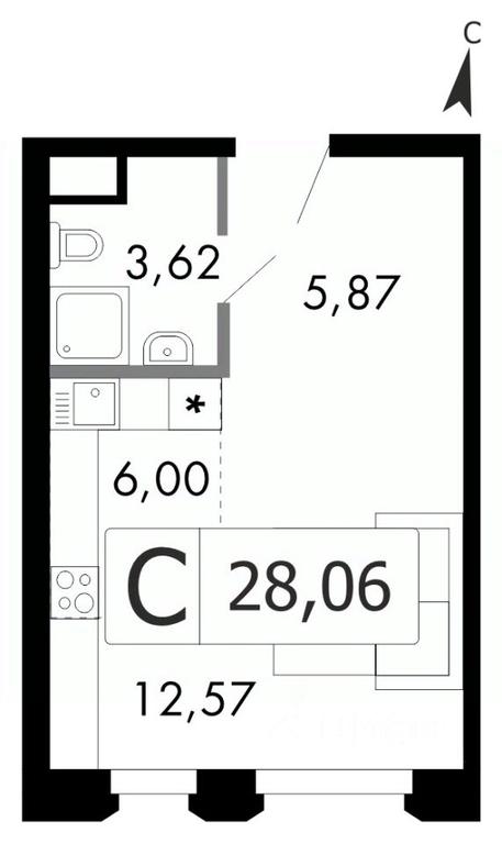 Apartment Sale, 26.9 sq. m. at Gorodskie istorii (Rasskazovka), Anny Akhmatovoy Street, Vnukovskoye Settlement, Moscow, Russia #1 Apartment Sale, 26.9 sq. m. at Gorodskie istorii (Rasskazovka), Anny Akhmatovoy Street, Vnukovskoye Settlement, Moscow, Russia #1