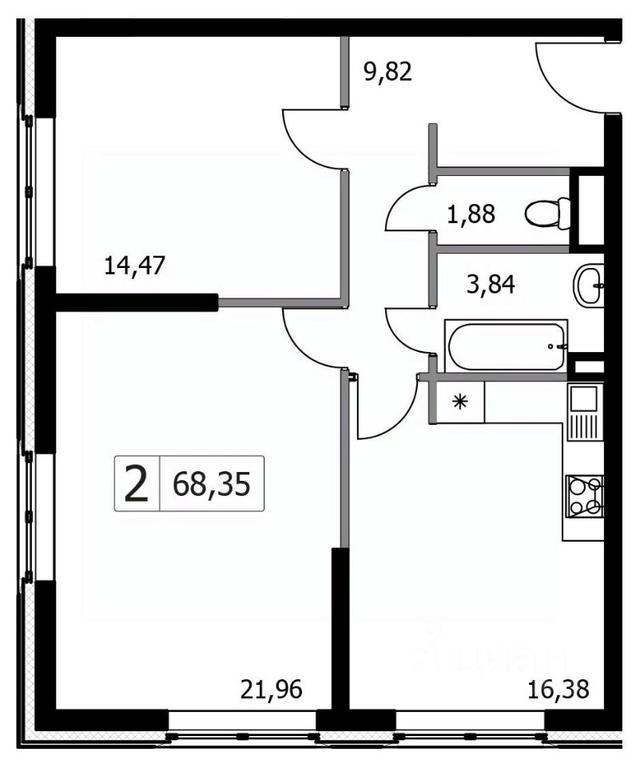 1-BD Apartment Sale, 68.35 sq. m. at Gorodskie istorii (Rasskazovka), Anny Akhmatovoy Street, Vnukovskoye Settlement, Moscow, Russia #1 1-BD Apartment Sale, 68.35 sq. m. at Gorodskie istorii (Rasskazovka), Anny Akhmatovoy Street, Vnukovskoye Settlement, Moscow, Russia #1