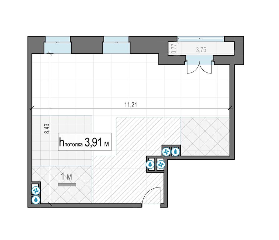 1-BD Apartment Sale, 79.1平方米 at Chistye Prudy, Potapovsky Lane, 5с4, Moscow, Russia #2