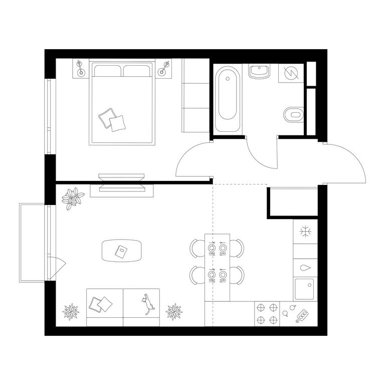 1-BD Apartment Sale, 38.4平方米 at Yaroslavskij kvartal, Yaroslavskiy Drive, 116, Korolyov, Moscow Region, Russia #1 1-BD Apartment Sale, 38.4平方米 at Yaroslavskij kvartal, Yaroslavskiy Drive, 116, Korolyov, Moscow Region, Russia #1