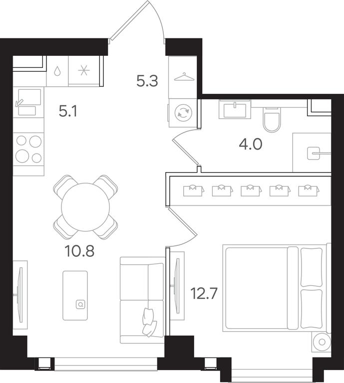 1-BD Apartment Sale, 37.9平方米 at Mangazeya na Tulskoy, Bolshaya Tulskaya Street, Moscow, Russia #1 1-BD Apartment Sale, 37.9平方米 at Mangazeya na Tulskoy, Bolshaya Tulskaya Street, Moscow, Russia #1