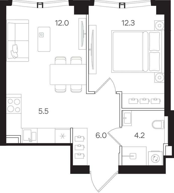 1-BD Apartment Sale, 40 sq. m. at Mangazeya na Tulskoy, Bolshaya Tulskaya Street, Moscow, Russia #1 1-BD Apartment Sale, 40 sq. m. at Mangazeya na Tulskoy, Bolshaya Tulskaya Street, Moscow, Russia #1