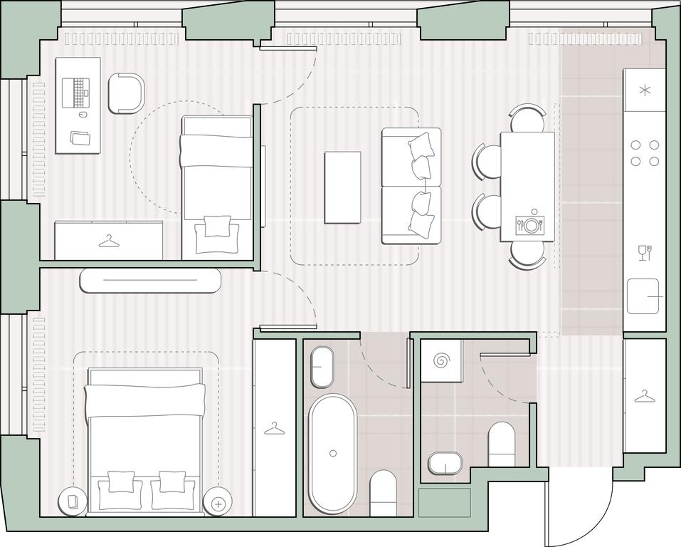 2-BD Apartment Sale, 56.9 sq. m. at Sreda na Lobachevskogo, Ochakovskoye Highway, Moscow, Russia #1 2-BD Apartment Sale, 56.9 sq. m. at Sreda na Lobachevskogo, Ochakovskoye Highway, Moscow, Russia #1