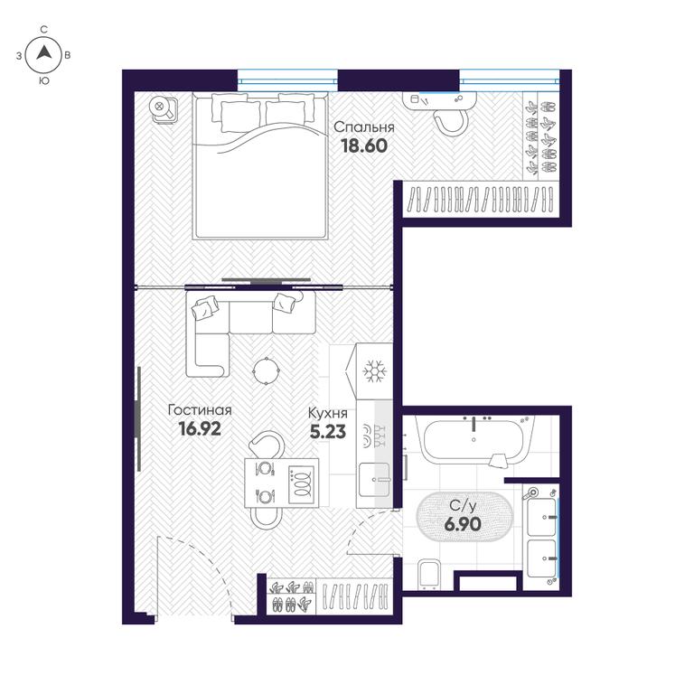 1-BD Apartment Sale, 46.6 sq. m. at Cosmos Selection Arbat Apartments, Noviy Arbat Street, 2, Moscow, Russia #1 1-BD Apartment Sale, 46.6 sq. m. at Cosmos Selection Arbat Apartments, Noviy Arbat Street, 2, Moscow, Russia #1