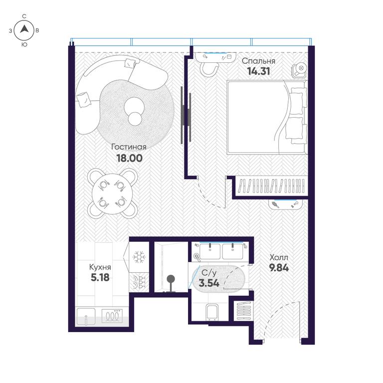 1-BD Apartment Sale, 51.2平方米 at Cosmos Selection Arbat Apartments, Noviy Arbat Street, 2, Moscow, Russia #1 1-BD Apartment Sale, 51.2平方米 at Cosmos Selection Arbat Apartments, Noviy Arbat Street, 2, Moscow, Russia #1
