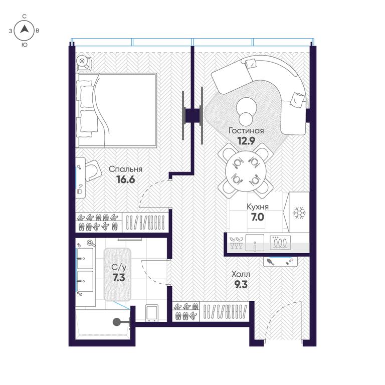 1-BD Apartment Sale, 53.1 sq. m. at Cosmos Selection Arbat Apartments, Noviy Arbat Street, 2, Moscow, Russia #2 1-BD Apartment Sale, 53.1 sq. m. at Cosmos Selection Arbat Apartments, Noviy Arbat Street, 2, Moscow, Russia #2
