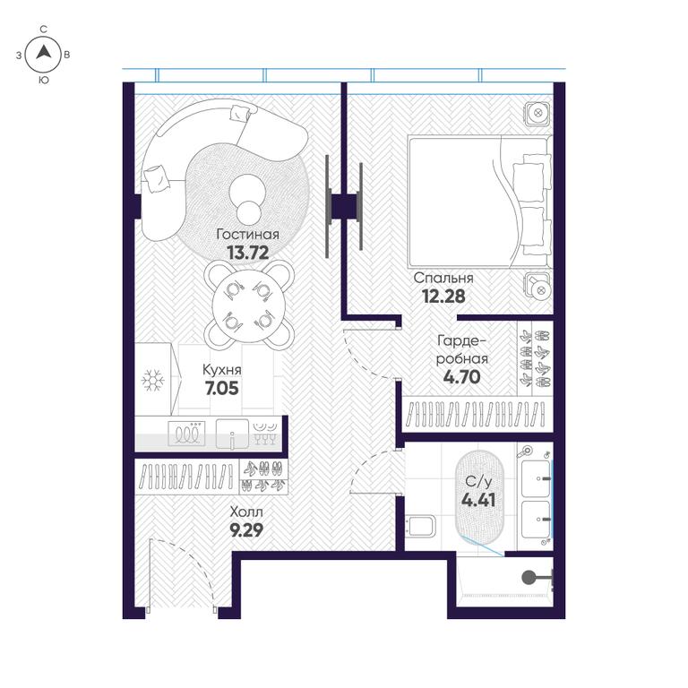 1-BD Apartment Sale, 51.5平方米 at Cosmos Selection Arbat Apartments, Noviy Arbat Street, 2, Moscow, Russia #1 1-BD Apartment Sale, 51.5平方米 at Cosmos Selection Arbat Apartments, Noviy Arbat Street, 2, Moscow, Russia #1