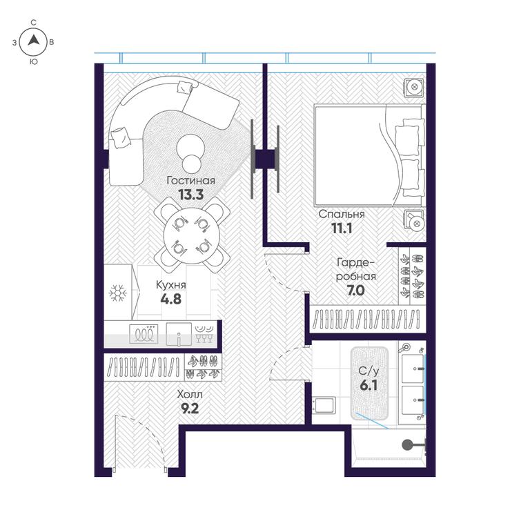1-BD Apartment Sale, 51.5平方米 at Cosmos Selection Arbat Apartments, Noviy Arbat Street, 2, Moscow, Russia #2 1-BD Apartment Sale, 51.5平方米 at Cosmos Selection Arbat Apartments, Noviy Arbat Street, 2, Moscow, Russia #2