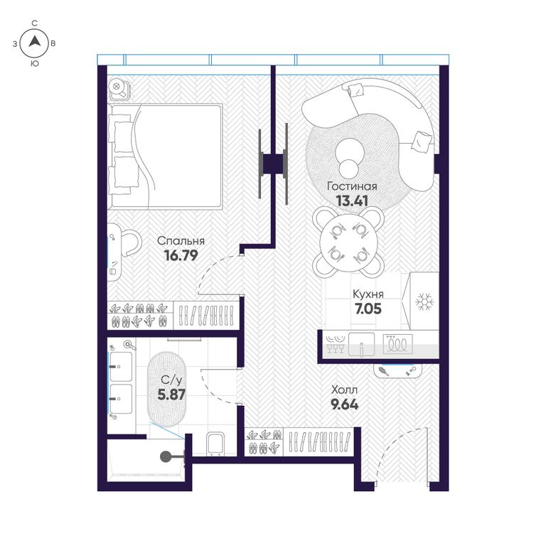 1-BD Apartment Sale, 52.9平方米 at Cosmos Selection Arbat Apartments, Noviy Arbat Street, 2, Moscow, Russia #1 1-BD Apartment Sale, 52.9平方米 at Cosmos Selection Arbat Apartments, Noviy Arbat Street, 2, Moscow, Russia #1