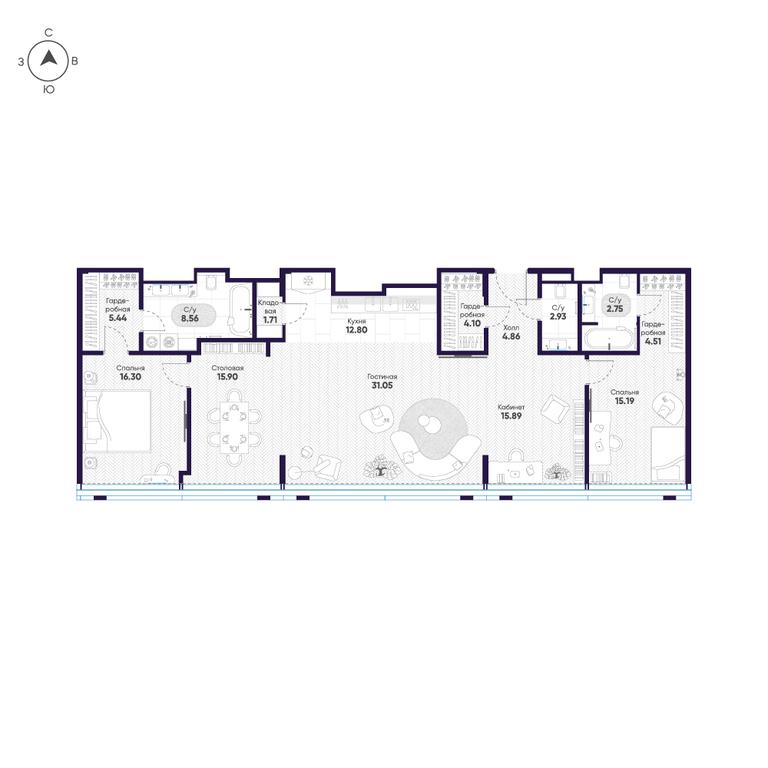 4-BD Apartment Sale, 142.4 sq. m. at Cosmos Selection Arbat Apartments, Noviy Arbat Street, 2, Moscow, Russia #1 4-BD Apartment Sale, 142.4 sq. m. at Cosmos Selection Arbat Apartments, Noviy Arbat Street, 2, Moscow, Russia #1