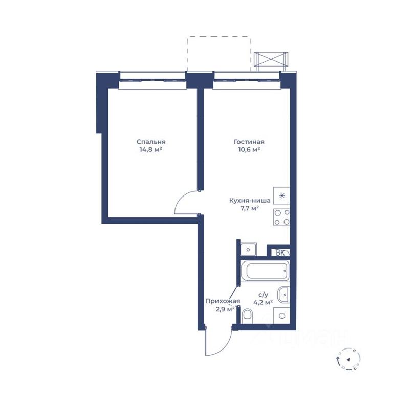 1-BD Apartment Sale, 40.2 sq. m. at Tsvetochny gorod, Magistralnaya ulitsa, Mytischi, Moscow Region, Russia #1 1-BD Apartment Sale, 40.2 sq. m. at Tsvetochny gorod, Magistralnaya ulitsa, Mytischi, Moscow Region, Russia #1