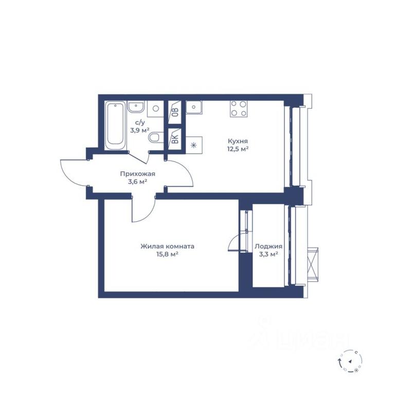 Apartment Sale, 37.5 sq. m. at Tsvetochny gorod, Magistralnaya ulitsa, Mytischi, Moscow Region, Russia #1 Apartment Sale, 37.5 sq. m. at Tsvetochny gorod, Magistralnaya ulitsa, Mytischi, Moscow Region, Russia #1