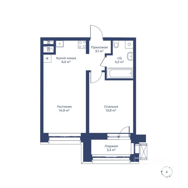 1-BD Apartment Sale, 45.2 sq. m. at Tsvetochny gorod, Magistralnaya ulitsa, Mytischi, Moscow Region, Russia #1 1-BD Apartment Sale, 45.2 sq. m. at Tsvetochny gorod, Magistralnaya ulitsa, Mytischi, Moscow Region, Russia #1
