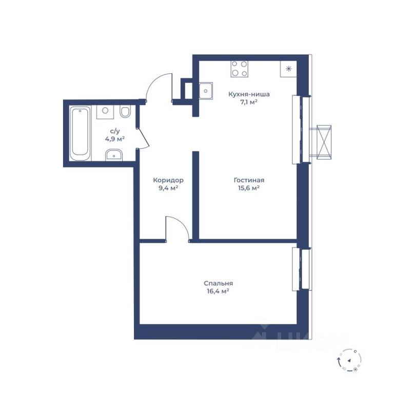 1-BD Apartment Sale, 52.9 sq. m. at Tsvetochny gorod, Magistralnaya ulitsa, Mytischi, Moscow Region, Russia #1 1-BD Apartment Sale, 52.9 sq. m. at Tsvetochny gorod, Magistralnaya ulitsa, Mytischi, Moscow Region, Russia #1