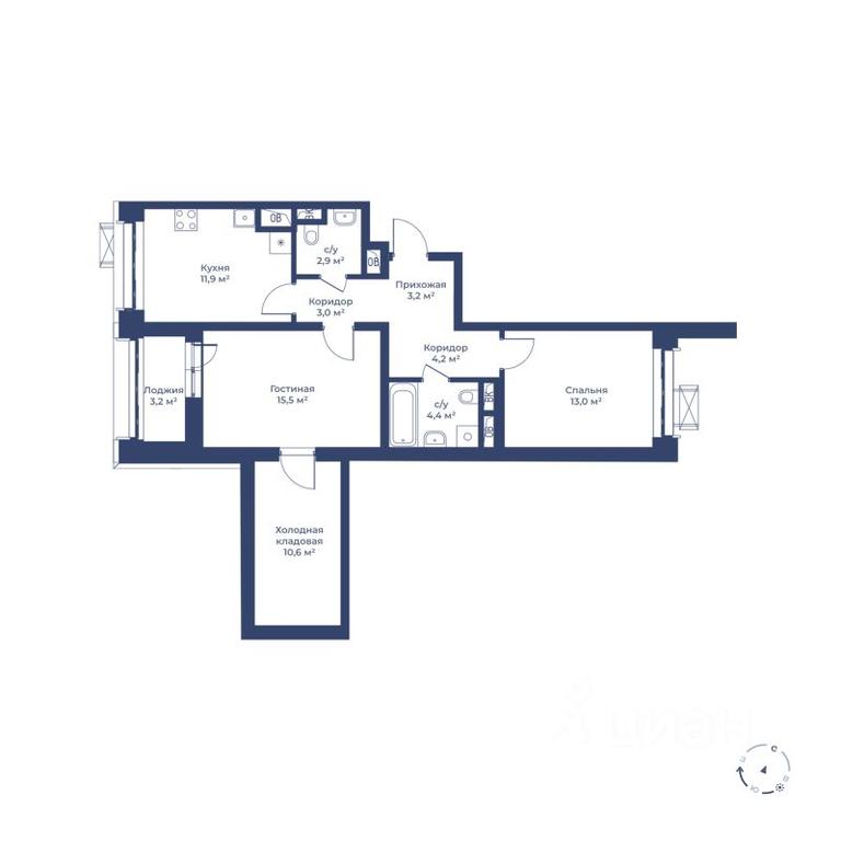 1-BD Apartment Sale, 70.3 sq. m. at Tsvetochny gorod, Magistralnaya ulitsa, Mytischi, Moscow Region, Russia #1 1-BD Apartment Sale, 70.3 sq. m. at Tsvetochny gorod, Magistralnaya ulitsa, Mytischi, Moscow Region, Russia #1