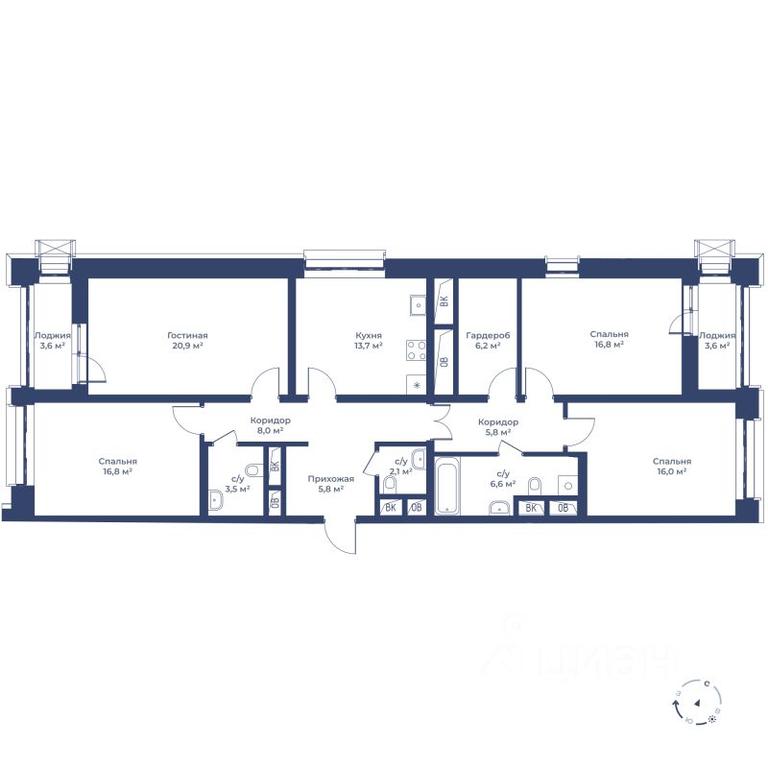 3-BD Apartment Sale, 125.8 sq. m. at Tsvetochny gorod, Magistralnaya ulitsa, Mytischi, Moscow Region, Russia #1 3-BD Apartment Sale, 125.8 sq. m. at Tsvetochny gorod, Magistralnaya ulitsa, Mytischi, Moscow Region, Russia #1