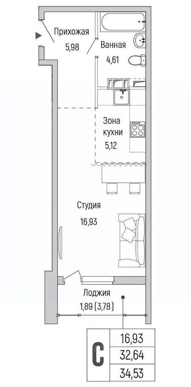 Apartment Sale, 34.53平方米 at Бузланово, Krasnogorsk Urban District, Moscow Region, Russia #1 Apartment Sale, 34.53平方米 at Бузланово, Krasnogorsk Urban District, Moscow Region, Russia #1