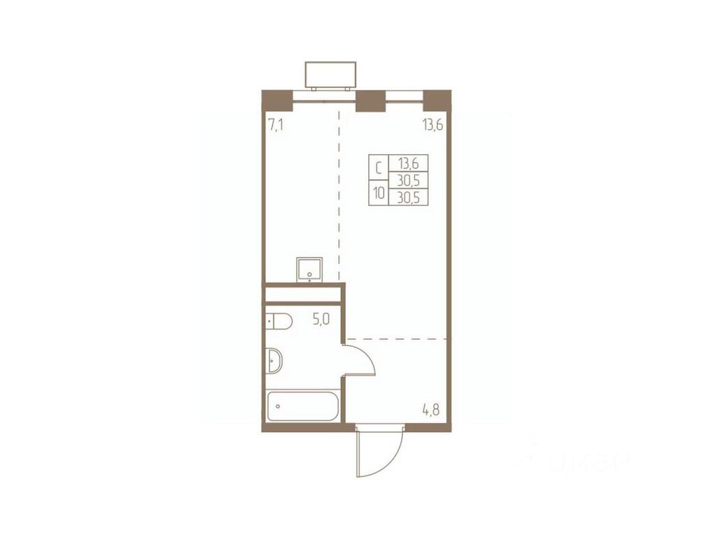 Apartment Sale, 30.5平方米 at Fabrikant, 2-y Fabrichny proyezd, Pushkino, Moscow Region, Russia #1 Apartment Sale, 30.5平方米 at Fabrikant, 2-y Fabrichny proyezd, Pushkino, Moscow Region, Russia #1