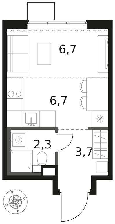 Apartment Sale, 19.4 sq. m. at 1 Himkinskij, zhiloy kompleks 1-y Khimkinskiy, kvartal Mezhdunarodny, mikrorayon Klyazma-Starbeyevo, Khimki, Moscow Region, Russia #1 Apartment Sale, 19.4 sq. m. at 1 Himkinskij, zhiloy kompleks 1-y Khimkinskiy, kvartal Mezhdunarodny, mikrorayon Klyazma-Starbeyevo, Khimki, Moscow Region, Russia #1