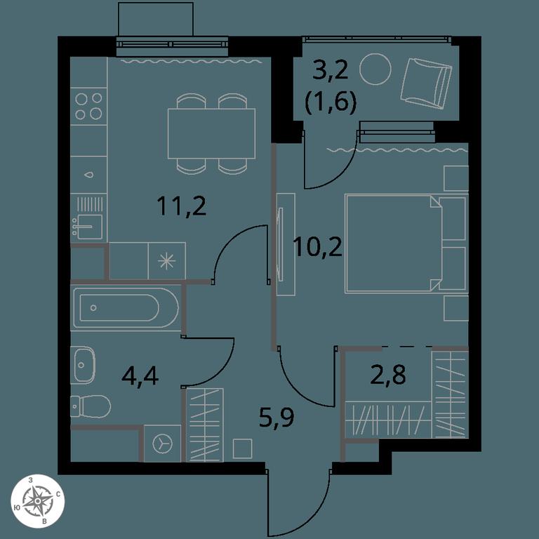 1-BD Apartment Sale, 36.1 sq. m. at 1 Himkinskij, zhiloy kompleks 1-y Khimkinskiy, kvartal Mezhdunarodny, mikrorayon Klyazma-Starbeyevo, Khimki, Moscow Region, Russia #1 1-BD Apartment Sale, 36.1 sq. m. at 1 Himkinskij, zhiloy kompleks 1-y Khimkinskiy, kvartal Mezhdunarodny, mikrorayon Klyazma-Starbeyevo, Khimki, Moscow Region, Russia #1