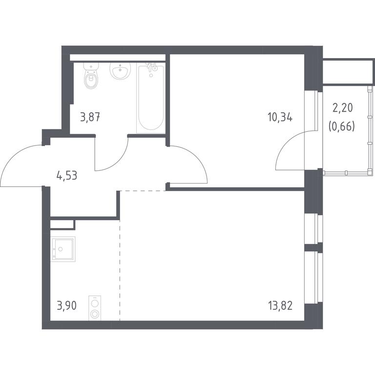 Apartment Sale, 37.12 sq. m. at Kvartal Aviatorov, ulitsa Koldunova, Aviatorov Microdistrict, Balashikha, Moscow Region, Russia #1 Apartment Sale, 37.12 sq. m. at Kvartal Aviatorov, ulitsa Koldunova, Aviatorov Microdistrict, Balashikha, Moscow Region, Russia #1