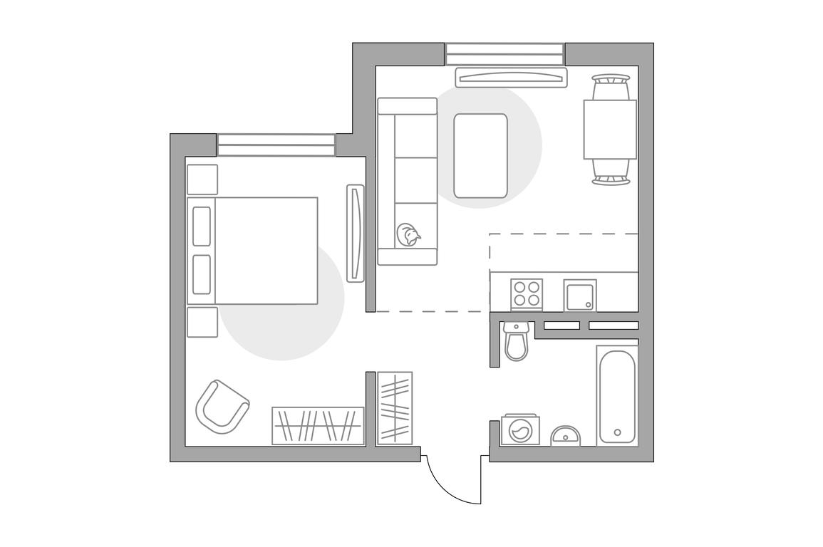2-BD Apartment Sale, 34.98 sq. m. at Anikeevskiy, ulitsa Sergeya Zhadobkina, 1, selo Nikolo-Uryupino, Krasnogorsk City District, Moscow Region, Russia #1