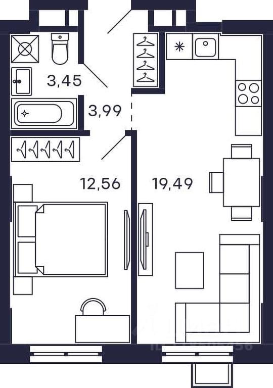 Apartment Sale, 39.49 sq. m. at Tetris, Zheleznodorozhny pereulok, Krasnogorsk, Moscow Region, Russia #1 Apartment Sale, 39.49 sq. m. at Tetris, Zheleznodorozhny pereulok, Krasnogorsk, Moscow Region, Russia #1
