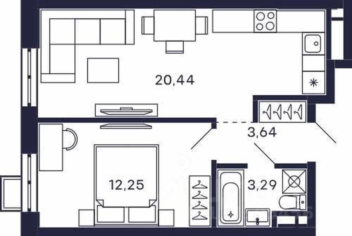 Apartment Sale, 39.62 sq. m. at Tetris, Zheleznodorozhny pereulok, Krasnogorsk, Moscow Region, Russia #1 Apartment Sale, 39.62 sq. m. at Tetris, Zheleznodorozhny pereulok, Krasnogorsk, Moscow Region, Russia #1