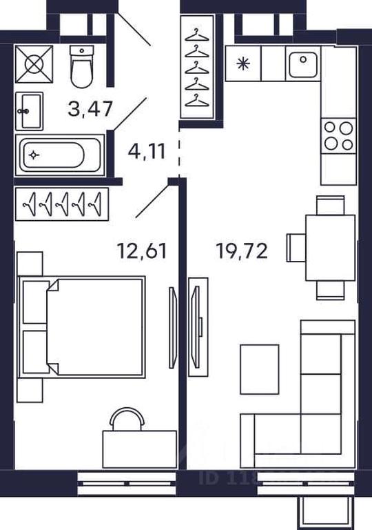 Apartment Sale, 39.91 sq. m. at Tetris, Zheleznodorozhny pereulok, Krasnogorsk, Moscow Region, Russia #1 Apartment Sale, 39.91 sq. m. at Tetris, Zheleznodorozhny pereulok, Krasnogorsk, Moscow Region, Russia #1