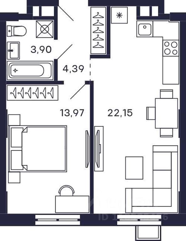 Apartment Sale, 44.41 sq. m. at Tetris, Zheleznodorozhny pereulok, Krasnogorsk, Moscow Region, Russia #1 Apartment Sale, 44.41 sq. m. at Tetris, Zheleznodorozhny pereulok, Krasnogorsk, Moscow Region, Russia #1