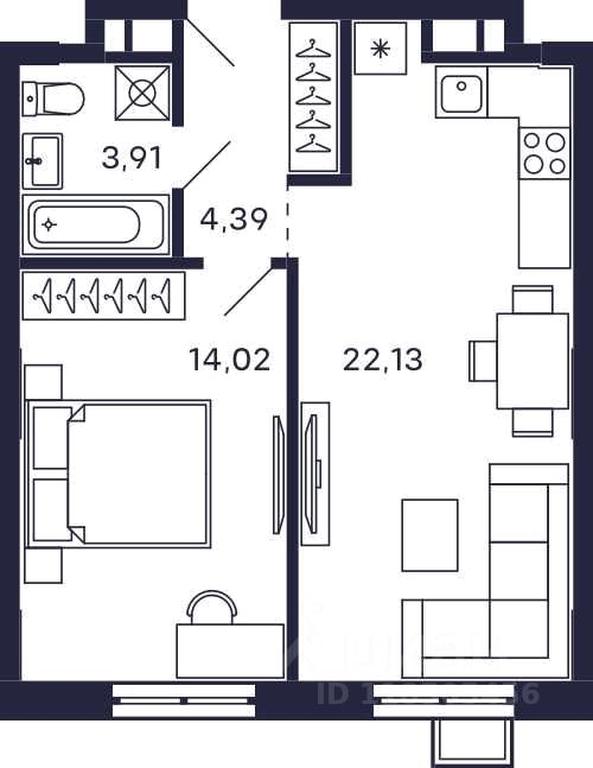 Apartment Sale, 44.45 sq. m. at Tetris, Zheleznodorozhny pereulok, Krasnogorsk, Moscow Region, Russia #1 Apartment Sale, 44.45 sq. m. at Tetris, Zheleznodorozhny pereulok, Krasnogorsk, Moscow Region, Russia #1