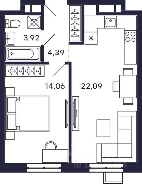 Apartment Sale, 44.46 sq. m. at Tetris, Zheleznodorozhny pereulok, Krasnogorsk, Moscow Region, Russia #1 Apartment Sale, 44.46 sq. m. at Tetris, Zheleznodorozhny pereulok, Krasnogorsk, Moscow Region, Russia #1