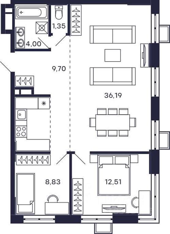 1-BD Apartment Sale, 72.58平方米 at Tetris, Zheleznodorozhny pereulok, Krasnogorsk, Moscow Region, Russia #1 1-BD Apartment Sale, 72.58平方米 at Tetris, Zheleznodorozhny pereulok, Krasnogorsk, Moscow Region, Russia #1