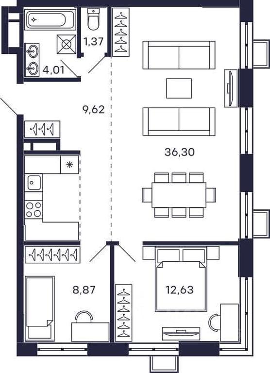 1-BD Apartment Sale, 72.8 sq. m. at Tetris, Zheleznodorozhny pereulok, Krasnogorsk, Moscow Region, Russia #1 1-BD Apartment Sale, 72.8 sq. m. at Tetris, Zheleznodorozhny pereulok, Krasnogorsk, Moscow Region, Russia #1