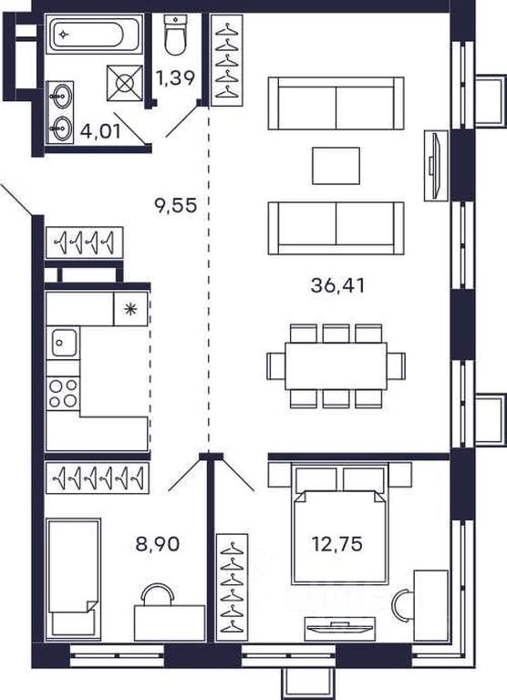 1-BD Apartment Sale, 73.01 sq. m. at Tetris, Zheleznodorozhny pereulok, Krasnogorsk, Moscow Region, Russia #1 1-BD Apartment Sale, 73.01 sq. m. at Tetris, Zheleznodorozhny pereulok, Krasnogorsk, Moscow Region, Russia #1