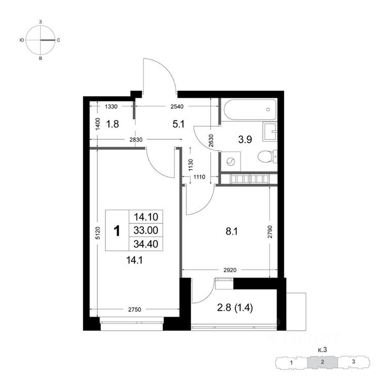 Продажа квартиры, 34,4 м² в ЖК «Легенда Коренёво», улица Лорха, дачный посёлок Красково, городской округ Люберцы, Московская область, Россия #1 Продажа квартиры, 34,4 м² в ЖК «Легенда Коренёво», улица Лорха, дачный посёлок Красково, городской округ Люберцы, Московская область, Россия #1