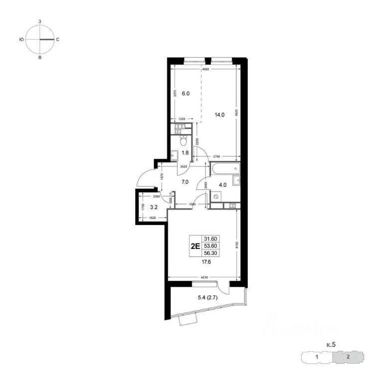 1-BD Apartment Sale, 56.3平方米 at Legenda Korenyovo, ulitsa Lorkha, dachny posyolok Kraskovo, Lubertsy City District, Moscow Region, Russia #1 1-BD Apartment Sale, 56.3平方米 at Legenda Korenyovo, ulitsa Lorkha, dachny posyolok Kraskovo, Lubertsy City District, Moscow Region, Russia #1