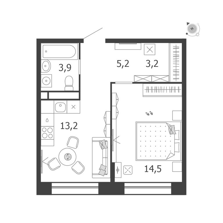 1-BD Apartment Sale, 40 sq. m. at Shagal, Автозаводская улица, 23, Москва, Россия #1 1-BD Apartment Sale, 40 sq. m. at Shagal, Автозаводская улица, 23, Москва, Россия #1