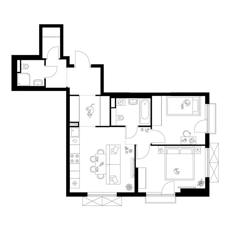 2-BD Apartment Sale, 56.4 sq. m. at Salarevo Park, Salaryevskaya Street, 8к1, Moskovskiy Settlement, Moscow, Russia #1 2-BD Apartment Sale, 56.4 sq. m. at Salarevo Park, Salaryevskaya Street, 8к1, Moskovskiy Settlement, Moscow, Russia #1